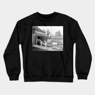 Life Saving Station, 1890. Vintage Photo Crewneck Sweatshirt